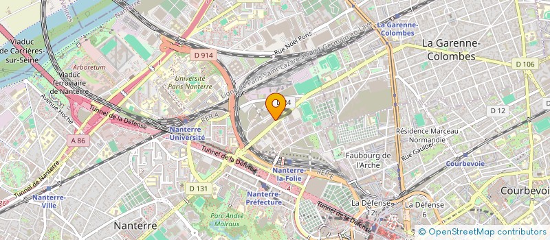 localisation de l'entreprise ABP SARL  NANTERRE