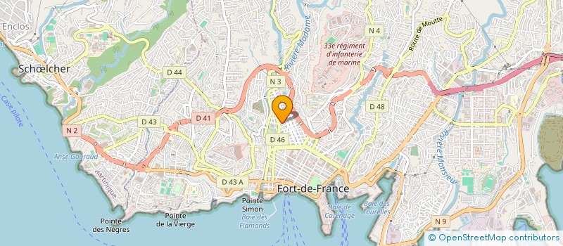 localisation de l'entreprise ABP SECURITE à FORT-DE-FRANCE