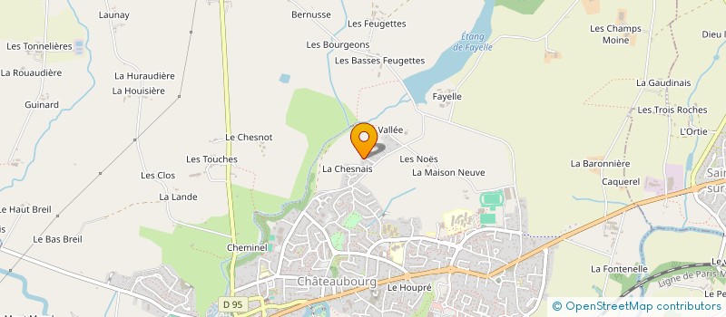 localisation de l'entreprise ABP2L  CHATEAUBOURG