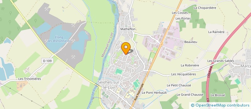 localisation de l'entreprise ABPAR  SEICHES-SUR-LE-LOIR