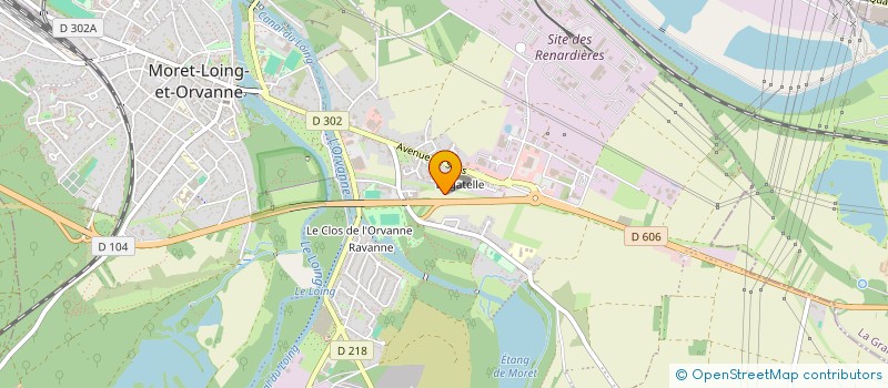 localisation de l'entreprise ABPF SARL  MORET-LOING-ET-ORVANNE