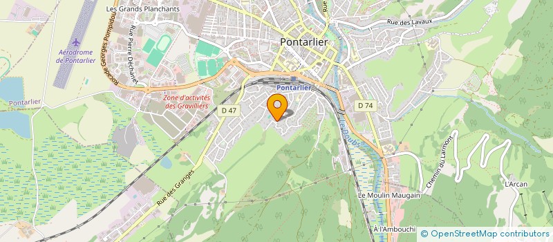 localisation de l'entreprise ABPG IMMO à PONTARLIER