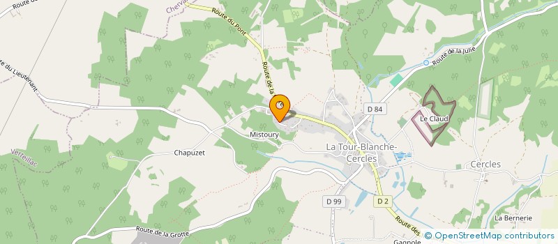 localisation de l'entreprise ABPM à COULOUNIEIX-CHAMIERS