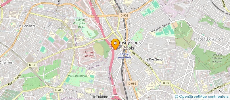 localisation de l'entreprise ABPMCR à ROSNY-SOUS-BOIS
