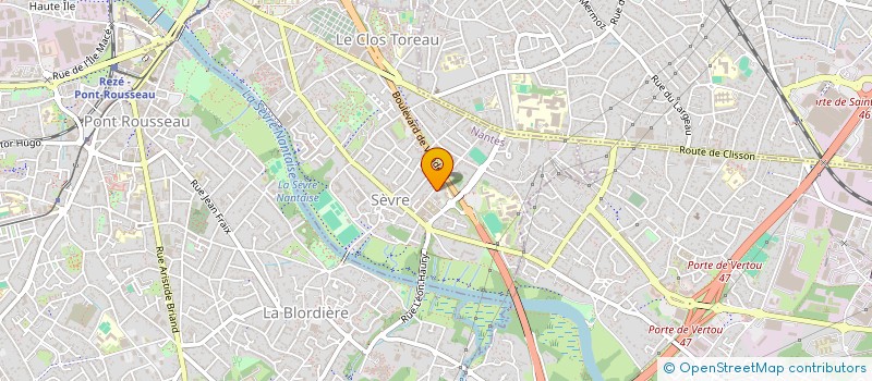 localisation de l'entreprise ABPRE à NANTES