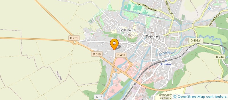 localisation de l'entreprise ABPROELEC-BUREAU ETUDES  PROVINS