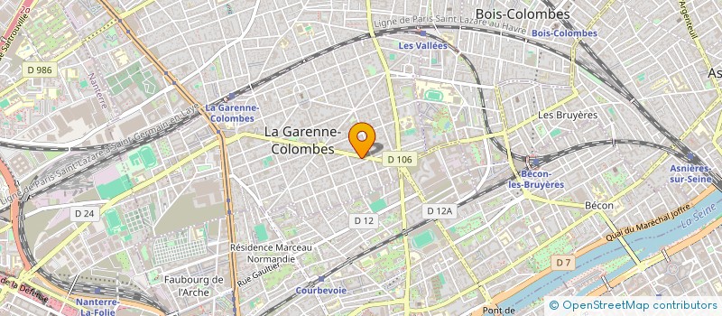 localisation de l'entreprise ABR à LA GARENNE-COLOMBES
