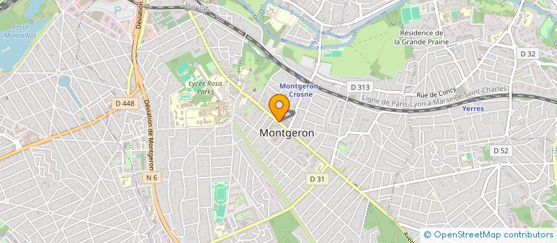 localisation de l'entreprise ABR  MONTGERON