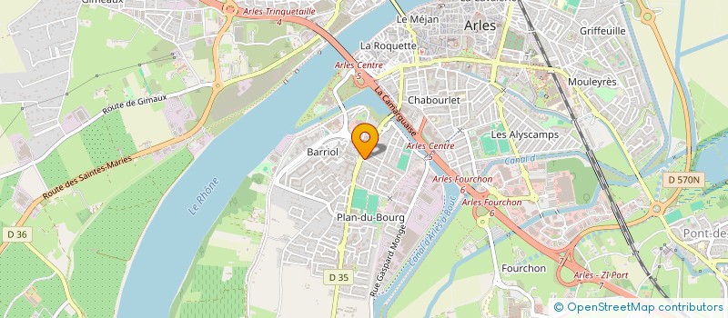 localisation de l'entreprise ABR  ARLES
