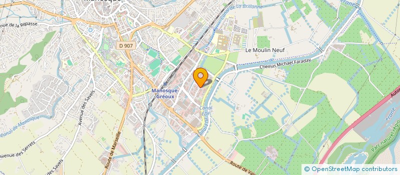 localisation de l'entreprise ABR CONTROLE TECHNIQUE à MANOSQUE