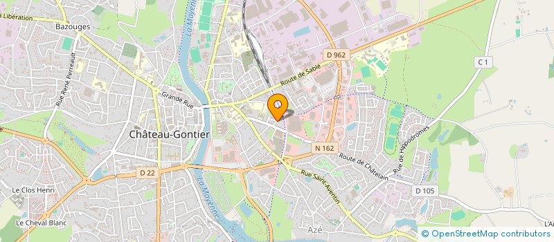 localisation de l'entreprise ABR IMMOBILIER  CHATEAU-GONTIER-SUR-MAYENNE