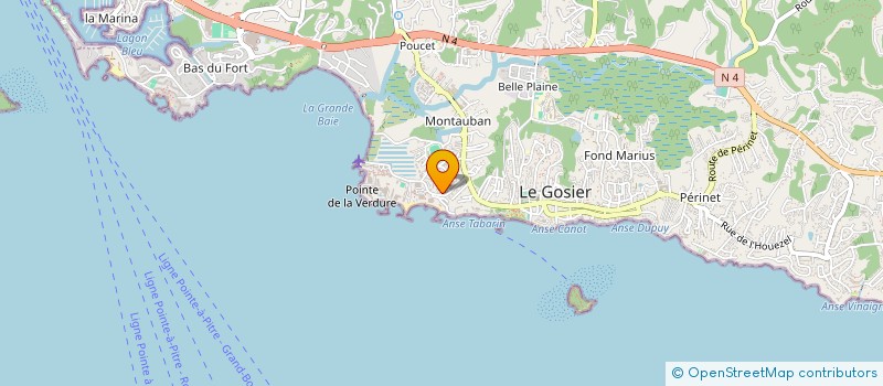 localisation de l'entreprise ABR INVESTISSEMENTS GUADELOUPE à LE GOSIER