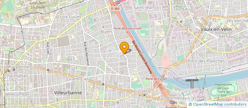 localisation de l'entreprise ABR PARE BRISE  VILLEURBANNE