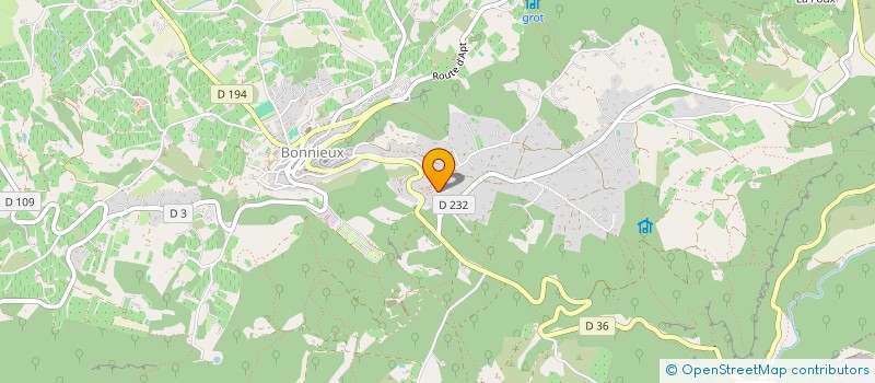 localisation de l'entreprise ABR PROVENCE  BONNIEUX