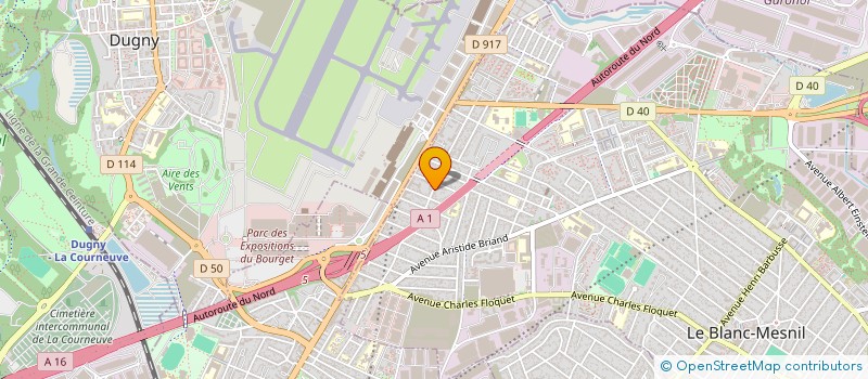 localisation de l'entreprise ABR XIA à LE BLANC-MESNIL
