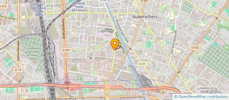 localisation de l'entreprise ABRA  AUBERVILLIERS