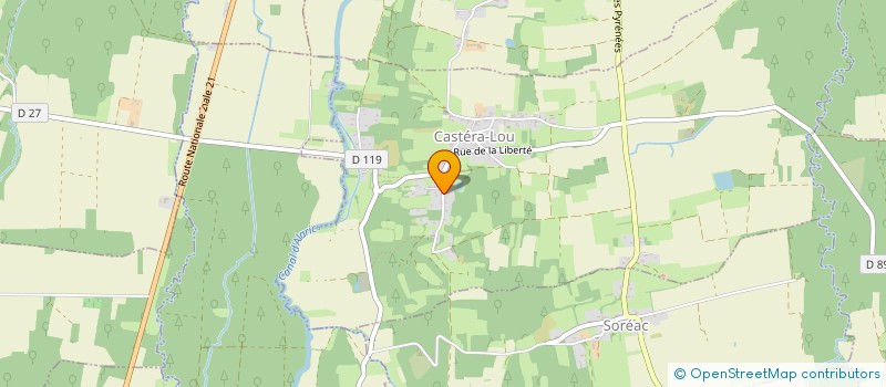 localisation de l'entreprise ABRACABARAC  CASTERA-LOU