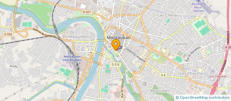 localisation de l'entreprise ABRACADA'BRASSERIE  MONTAUBAN