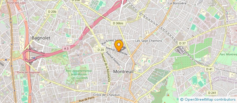 localisation de l'entreprise ABRACADABRA à MONTREUIL