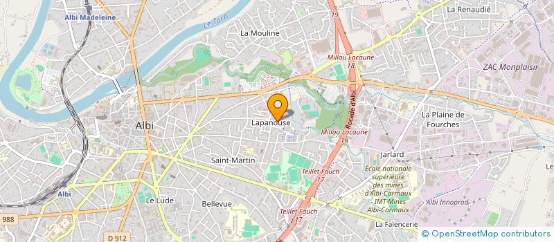 localisation de l'entreprise ABRACADALBI  ALBI