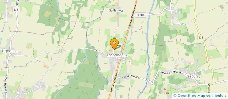 localisation de l'entreprise ABRACADAMAM  ESCONDEAUX