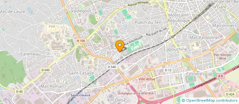 localisation de l'entreprise ABRADI  NIMES