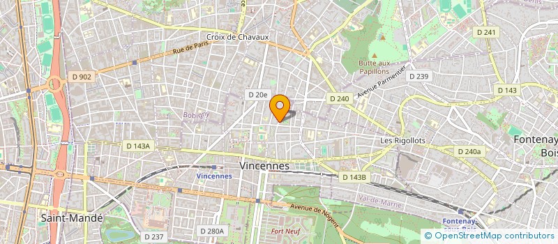 localisation de l'entreprise ABRALAU à VINCENNES