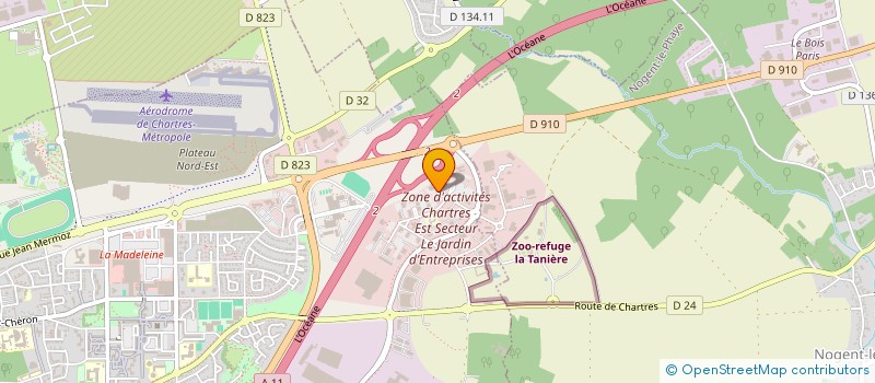 localisation de l'entreprise ABRALECOR à CHARTRES