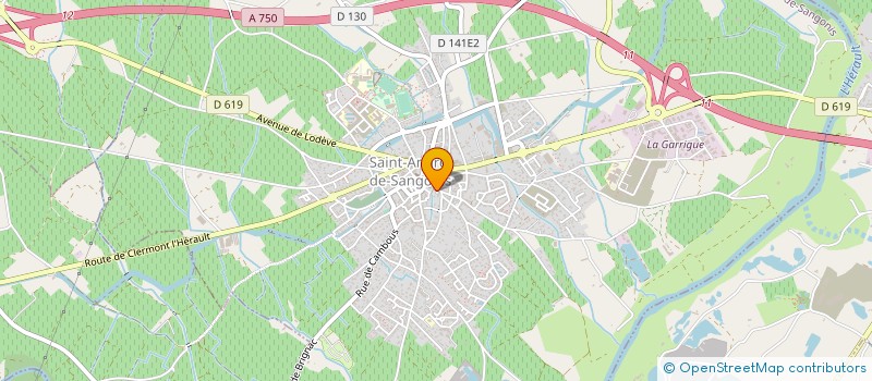 localisation de l'entreprise ABRAMELIN'S RECORDS  SAINT-ANDRE-DE-SANGONIS