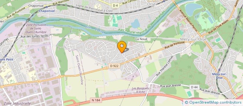 localisation de l'entreprise ABRANTES & MAGALHAES GROUP  MERY-SUR-OISE