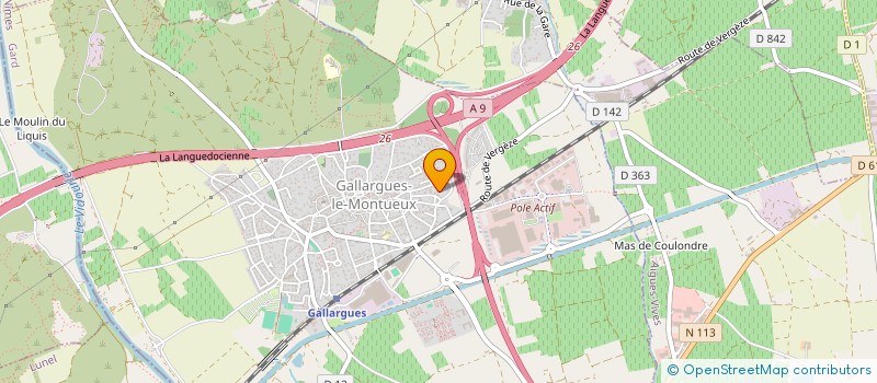 localisation de l'entreprise ABRASSART  GALLARGUES-LE-MONTUEUX