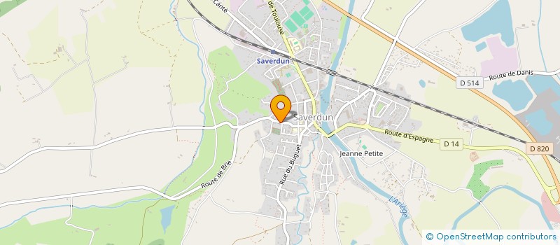 localisation de l'entreprise ABRATE à SAVERDUN