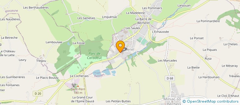 localisation de l'entreprise ABRAXAS LIBRIS à BECHEREL