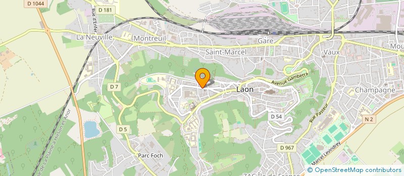 localisation de l'entreprise ABRE à LAON