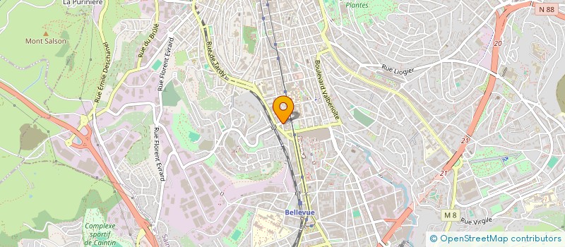 localisation de l'entreprise ABRE CAMINO MUSIC PRODUCTION  SAINT-ETIENNE