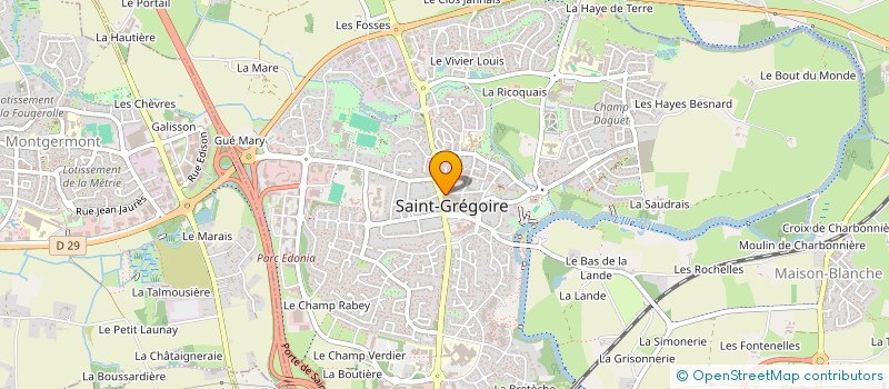 localisation de l'entreprise ABRECO PATRIMOINE à SAINT-GREGOIRE