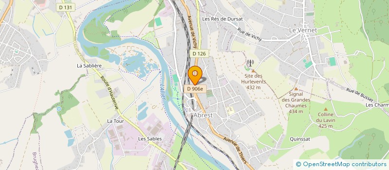 localisation de l'entreprise ABREST SANTE  ABREST