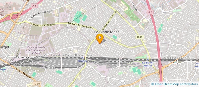 localisation de l'entreprise ABREU à LE BLANC-MESNIL