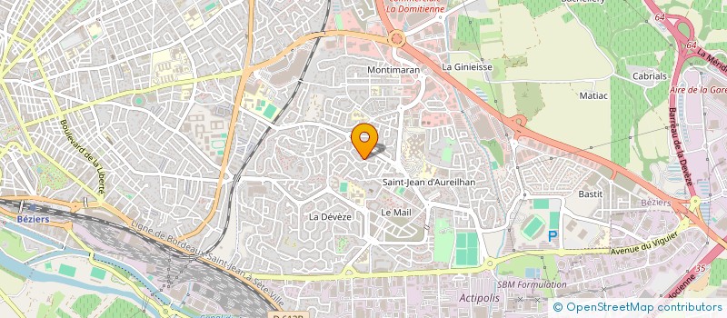 localisation de l'entreprise ABREU-AVELLAN  BEZIERS