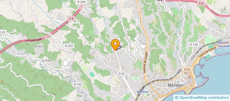 localisation de l'entreprise ABREU & FILS  MENTON