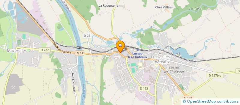 localisation de l'entreprise ABREU J. à LUSSAC-LES-CHATEAUX
