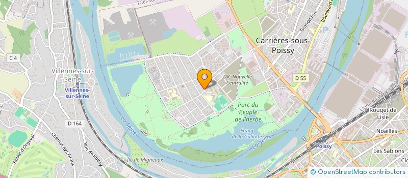 localisation de l'entreprise ABREU MAINTENANCE à CARRIERES-SOUS-POISSY