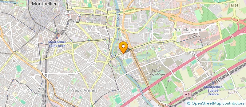 localisation de l'entreprise ABRI à MONTPELLIER