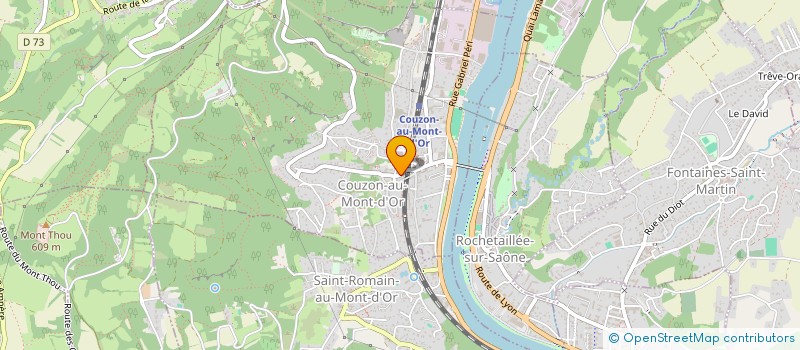 localisation de l'entreprise ABRI  COUZON-AU-MONT-D'OR