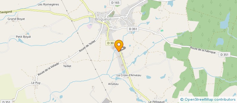 localisation de l'entreprise ABRI à BRIGUEUIL