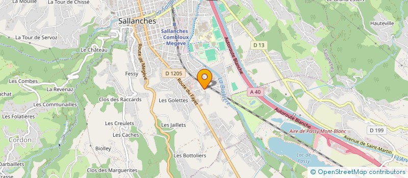 localisation de l'entreprise ABRI  SALLANCHES