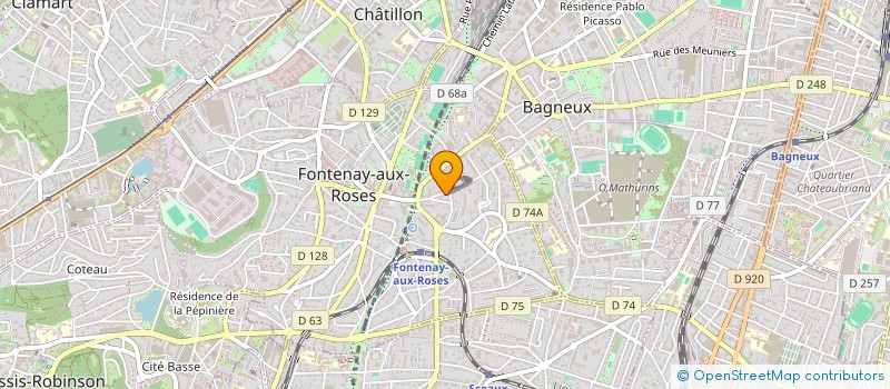 localisation de l'entreprise ABRI'CO à FONTENAY-AUX-ROSES