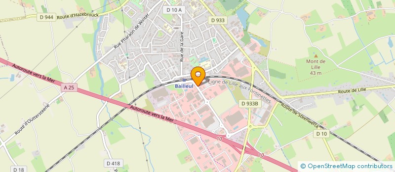 localisation de l'entreprise ABRI CONFORT COUVERTURE à BAILLEUL