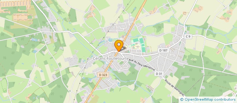 localisation de l'entreprise ABRI D'O  CERANS-FOULLETOURTE