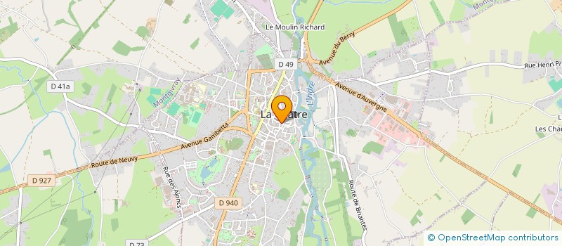 localisation de l'entreprise ABRI DE NUIT DE LA CHATRE à LA CHATRE
